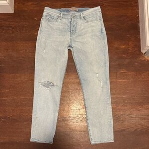 7 For All Mankind Light Blue Straight Leg Jeans